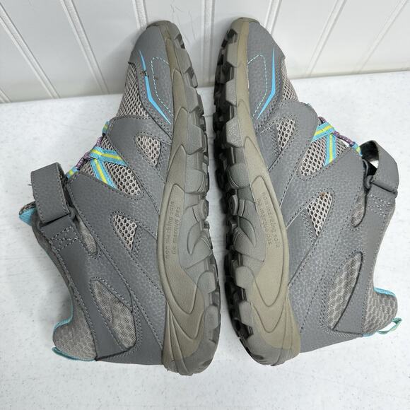Merrell Boots Girls 5M Youth Hilltop Mid Quick Close Grey Waterproof Hiking Shoe - Picture 7 of 9